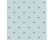 Dječja flis tapeta za zid, plava, crna, nogometne lopte, 4454, Momi, Parato by Cristiana Masi | Ljepilo Gratis