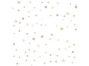 Dječja flis tapeta s ružičastim a bež zvjezdicama, 14828, Happy, Parato | Ljepilo Gratis Parato by Cristiana Masi