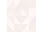 Geometrijska flis tapeta za zid, bijelo-krem, 32410, Vitalis, Parato by Cristiana Masi | Ljepilo Gratis Parato by Cristiana Masi