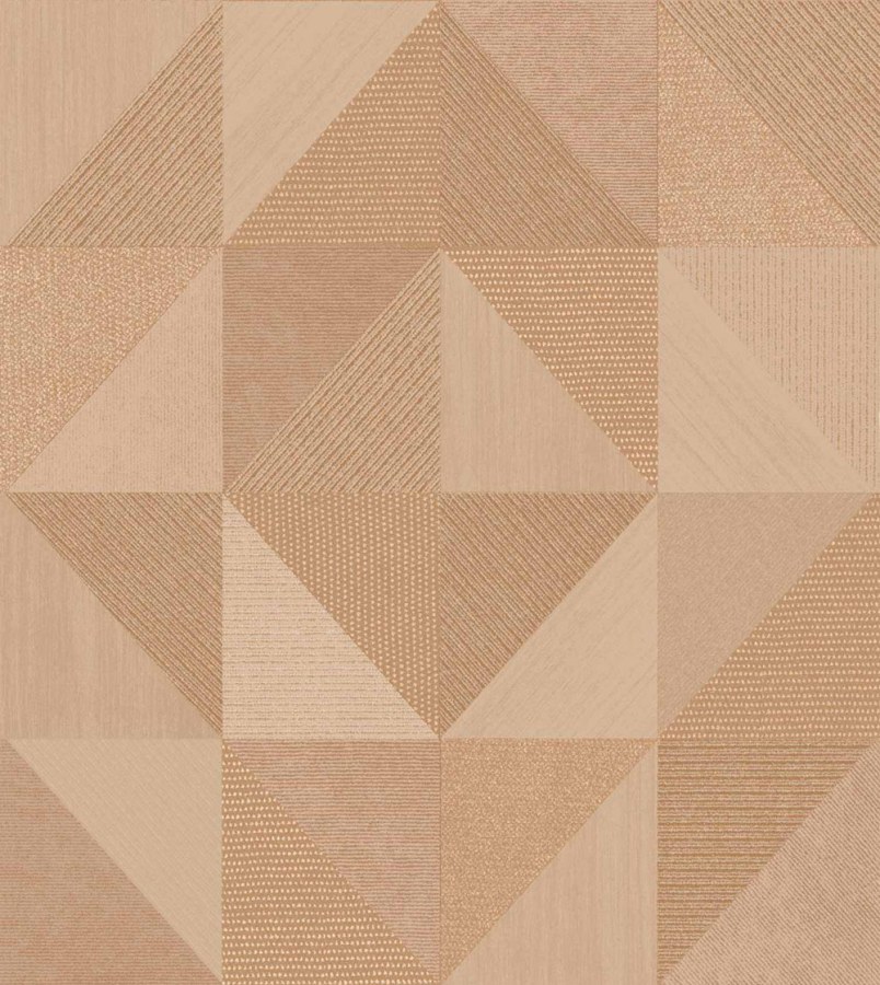 Geometrijska flis tapeta za zid, smeđa, 32414, Vitalis, Parato by Cristiana Masi | Ljepilo Gratis