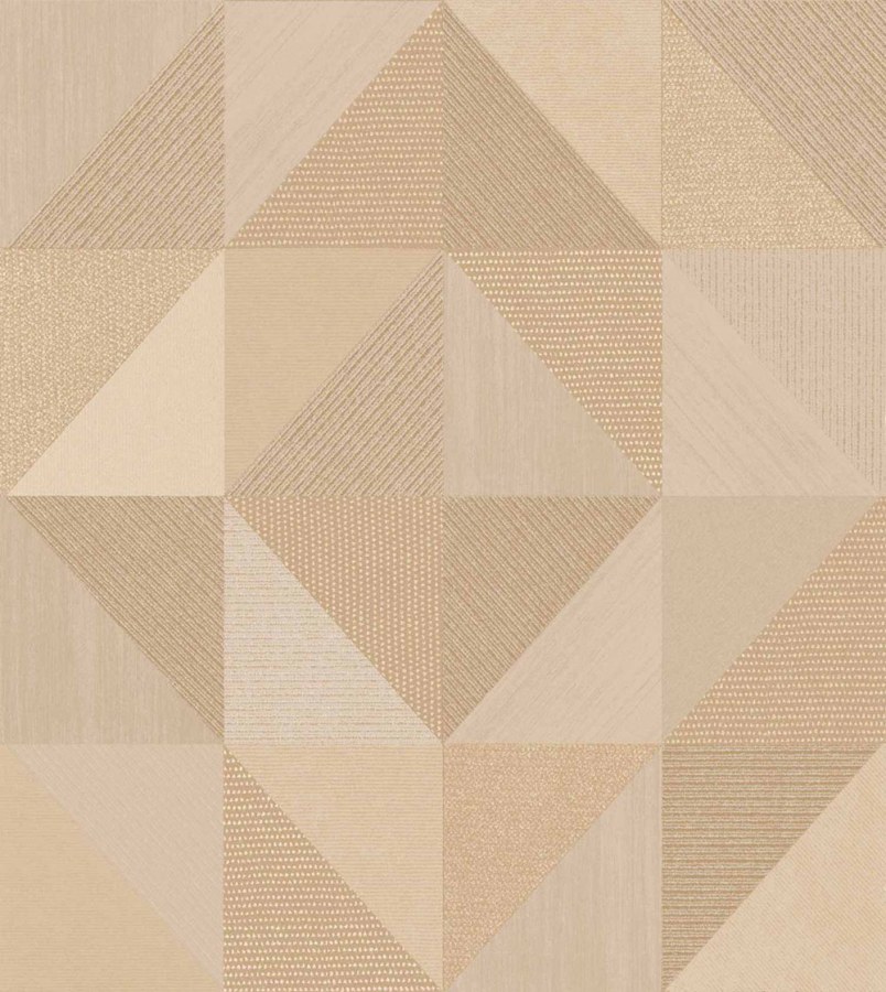 Geometrijska flis tapeta za zid, smeđe-bež, 32413, Vitalis, Parato by Cristiana Masi | Ljepilo Gratis - Parato by Cristiana Masi