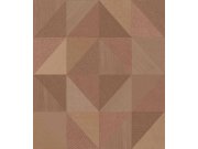 Geometrijska flis tapeta za zid, smeđe-crvena, 32418, Vitalis, Parato by Cristiana Masi | Ljepilo Gratis Parato by Cristiana Masi
