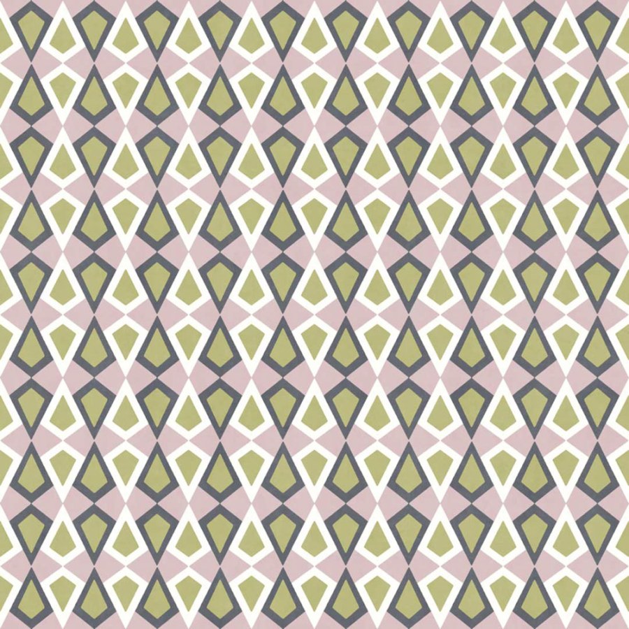 Geometrijska flis tapeta za zid, zelena, lila, 2036, Rio, Parato by Cristiana Masi | Ljepilo Gratis