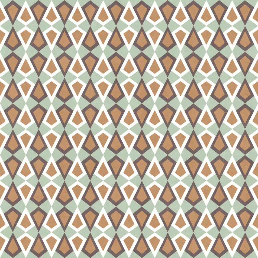 Geometrijska flis tapeta za zid, zeleno-smeđa, 2037, Rio, Parato by Cristiana Masi | Ljepilo Gratis