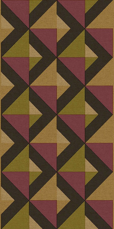 Geometrijska flis tapetna bordura za zid, bordo, B39099, Arché, Cristiana Masi by Parato | Ljepilo Gratis