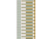 Geometrijska flis tapetna bordura za zid, zelena, B39085, Arché, Cristiana Masi by Parato | Ljepilo Gratis