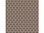 Smeđe-plava geometrijska flis tapeta za zid, 28869, Thema, Cristiana Masi by Parato | Ljepilo Gratis Parato by Cristiana Masi