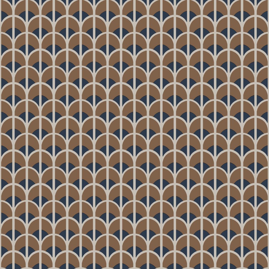 Smeđe-plava geometrijska flis tapeta za zid, 28869, Thema, Cristiana Masi by Parato | Ljepilo Gratis - Parato by Cristiana Masi