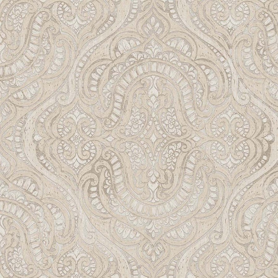 Luksuzna flis tapeta za zid, sivo-bež, dvorska, 42212, Aura, Cristiana Masi by Parato | Ljepilo Gratis