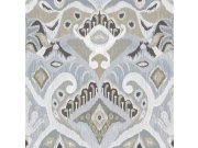 Plava flis tapeta za zid s ornamentima, etno uzorak, 26426, Thai, Cristiana Masi by Parato | Ljepilo Gratis