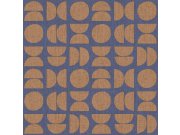 Plava flis tapeta za zid, geometrijski uzorak, 30158, Energie, Cristiana Masi by Parato | Ljepilo Gratis