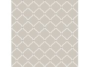 Siva flis tapeta za zid s bijelim ornamentima, 12359, Fiori Country, Parato | Ljepilo Gratis Parato by Cristiana Masi