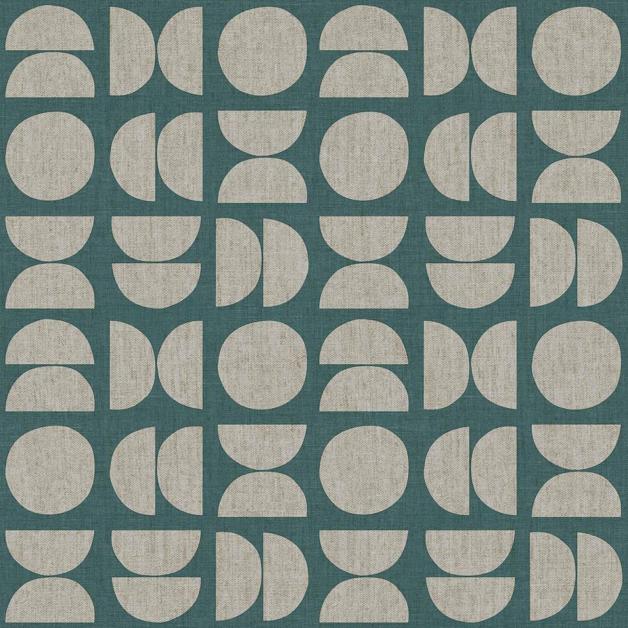 Tirkizna flis tapeta za zid, geometrijski uzorak, 30155, Energie, Cristiana Masi by Parato | Ljepilo Gratis - Parato by Cristiana Masi