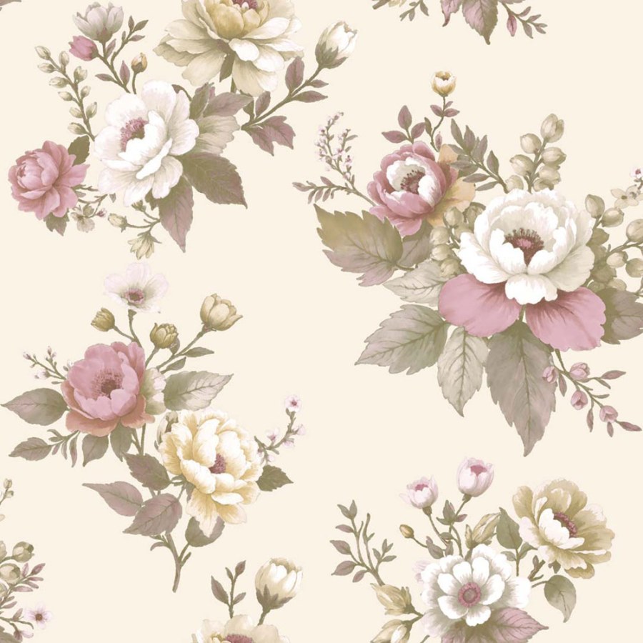 Flis tapeta za zid, bež, cvijeće, 8330, Blooming Garden 2, Parato by Cristiana Masi | Ljepilo Gratis