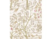 Flis tapeta za zid, bež, drveće, ptice, 8315, Blooming Garden 2, Parato by Cristiana Masi | Ljepilo Gratis