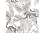 Flis tapeta za zid, bijela, lišće, životinje, 15531, Botany House, Cristiana Masi by Parato | Ljepilo Gratis Parato by Cristiana Masi