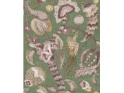 Flis tapeta za zid, ljubičasta, siva, cvjetne grančice, ptice, 5805, Jaipur, Parato by Cristiana Masi | Ljepilo Gratis