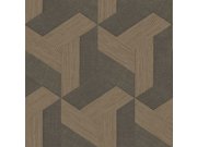 Flis tapeta za zid, geometrijska, smeđa, 27509, Sintesi, Cristiana Masi by Parato | Ljepilo Gratis Parato by Cristiana Masi