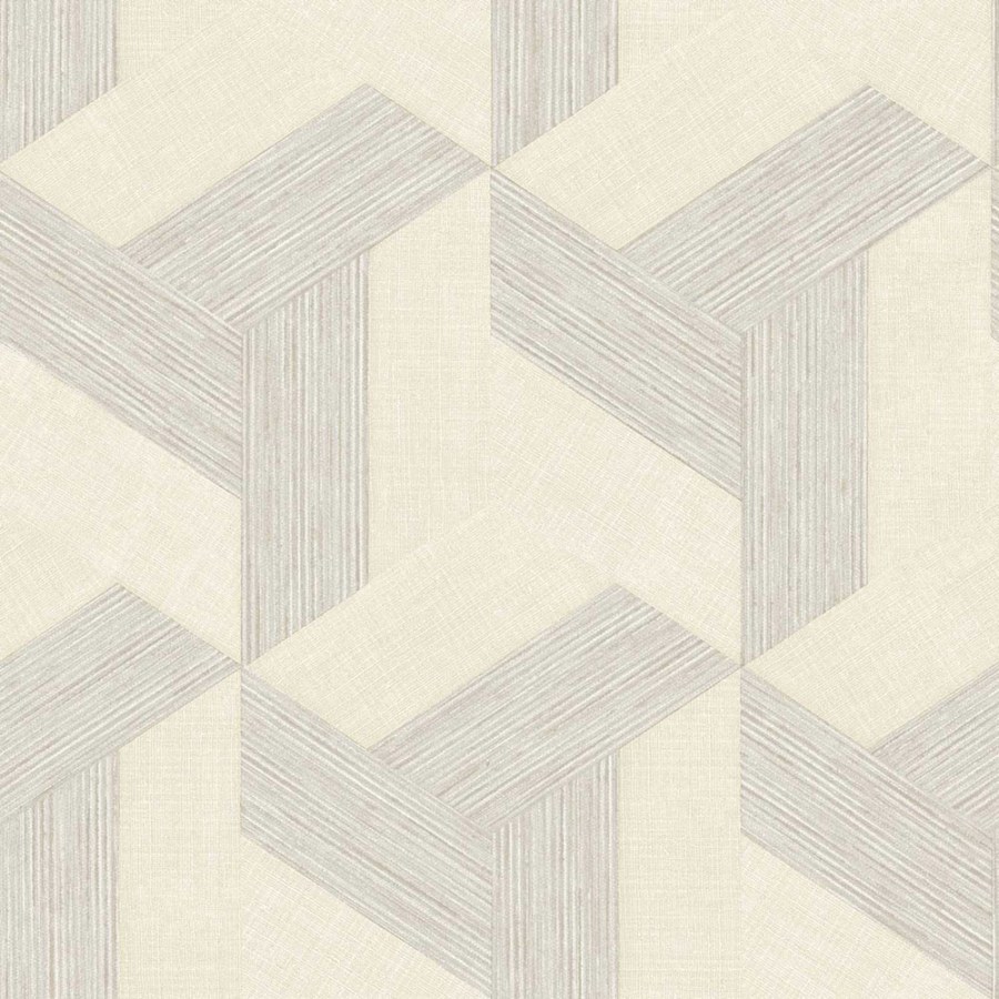Flis tapeta za zid, geometrijska, sivo-bež, 27501, Sintesi, Cristiana Masi by Parato | Ljepilo Gratis