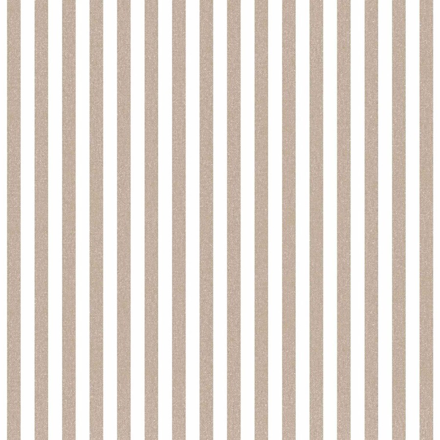 Flis tapeta za zid, smeđa, imitacija tkanine, pruge, 38437, Top Stripes, Parato by Cristiana Masi | Ljepilo Gratis