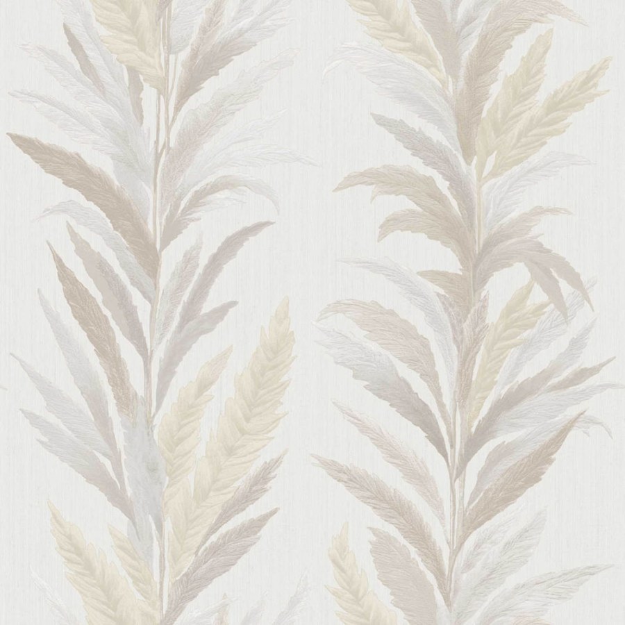 Flis tapeta za zid, krem-siva, lišće, 35901, Ornamenta, Parato by Cristiana Masi | Ljepilo Gratis - Parato by Cristiana Masi