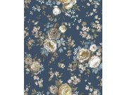 Flis tapeta za zid, plava, cvijeće, 8313, Blooming Garden 2, Parato by Cristiana Masi | Ljepilo Gratis Parato by Cristiana Masi