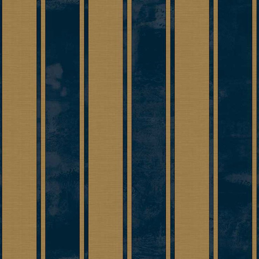Flis tapeta za zid, plavo-zlatna, pruge, 23679, The Best Classic & Elegant, Cristiana Masi by Parato | Ljepilo Gratis