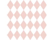 Flis tapeta za zid, ružičasta, bijela, romboidi, 4445, Momi, Parato by Cristiana Masi | Ljepilo Gratis