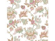 Flis tapeta za zid, ružičasto-zelena, cvijeće, 8300, Blooming Garden 2, Parato by Cristiana Masi | Ljepilo Gratis Parato by Cristiana Masi