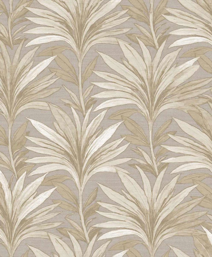 Flis tapeta za zid, siva, bež, lišće, 5810, Jaipur, Parato by Cristiana Masi | Ljepilo Gratis - Parato by Cristiana Masi