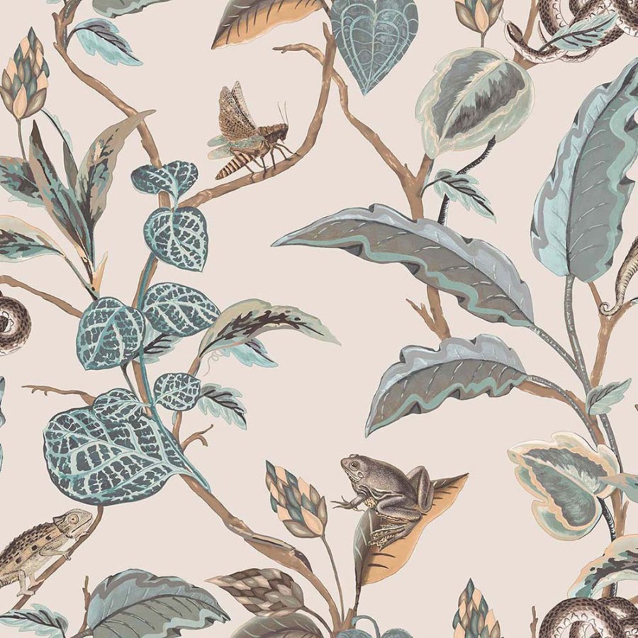Flis tapeta za zid, sivo-bež, lišće, 15508, Botany House, Cristiana Masi by Parato | Ljepilo Gratis
