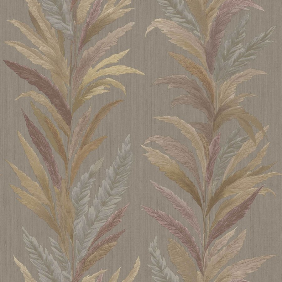 Flis tapeta za zid, sivo-smeđa, lišće, 35908, Ornamenta, Parato by Cristiana Masi | Ljepilo Gratis