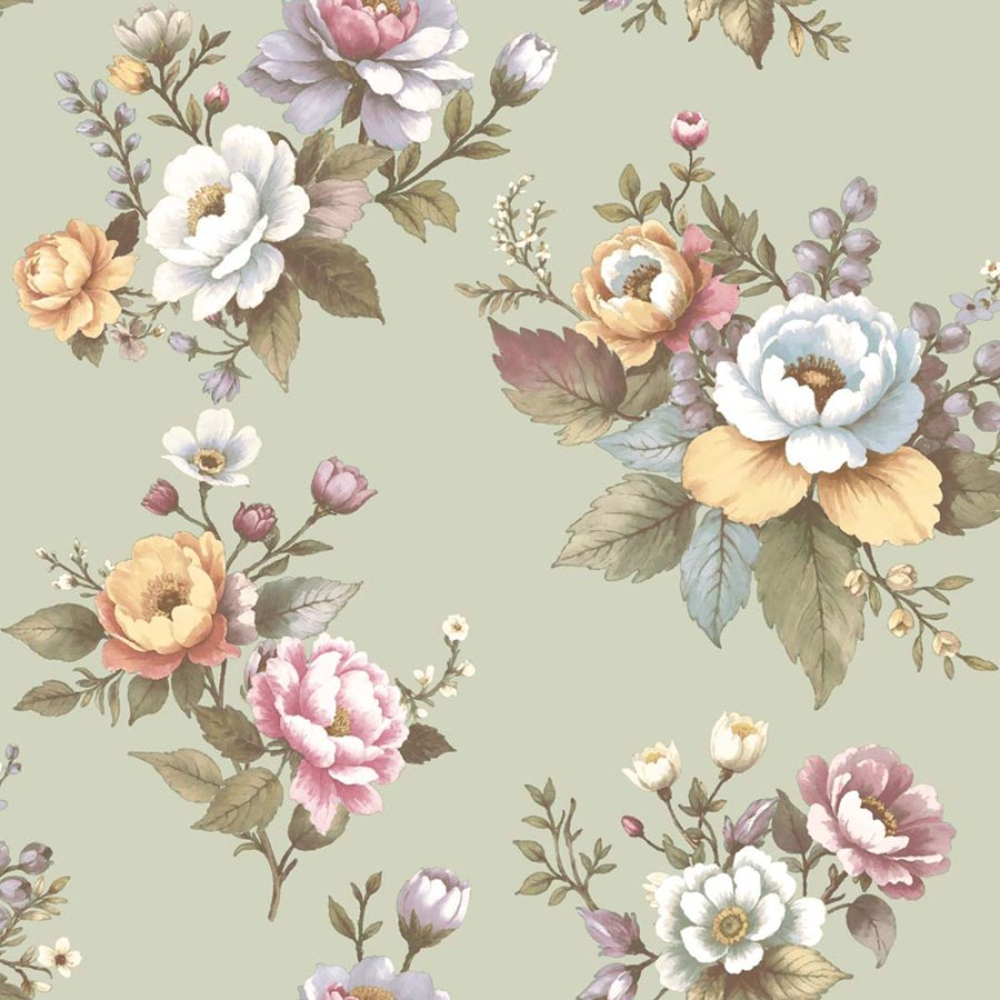 Flis tapeta za zid, zelena, cvijeće, 8331, Blooming Garden 2, Parato by Cristiana Masi | Ljepilo Gratis