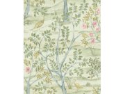 Flis tapeta za zid, zelena, drveće, ptice, 8317, Blooming Garden 2, Parato by Cristiana Masi | Ljepilo Gratis Parato by Cristiana Masi