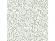 Zelena cvjetna flis tapeta za zid, 12345, Fiori Country, Parato | Ljepilo Gratis Parato by Cristiana Masi