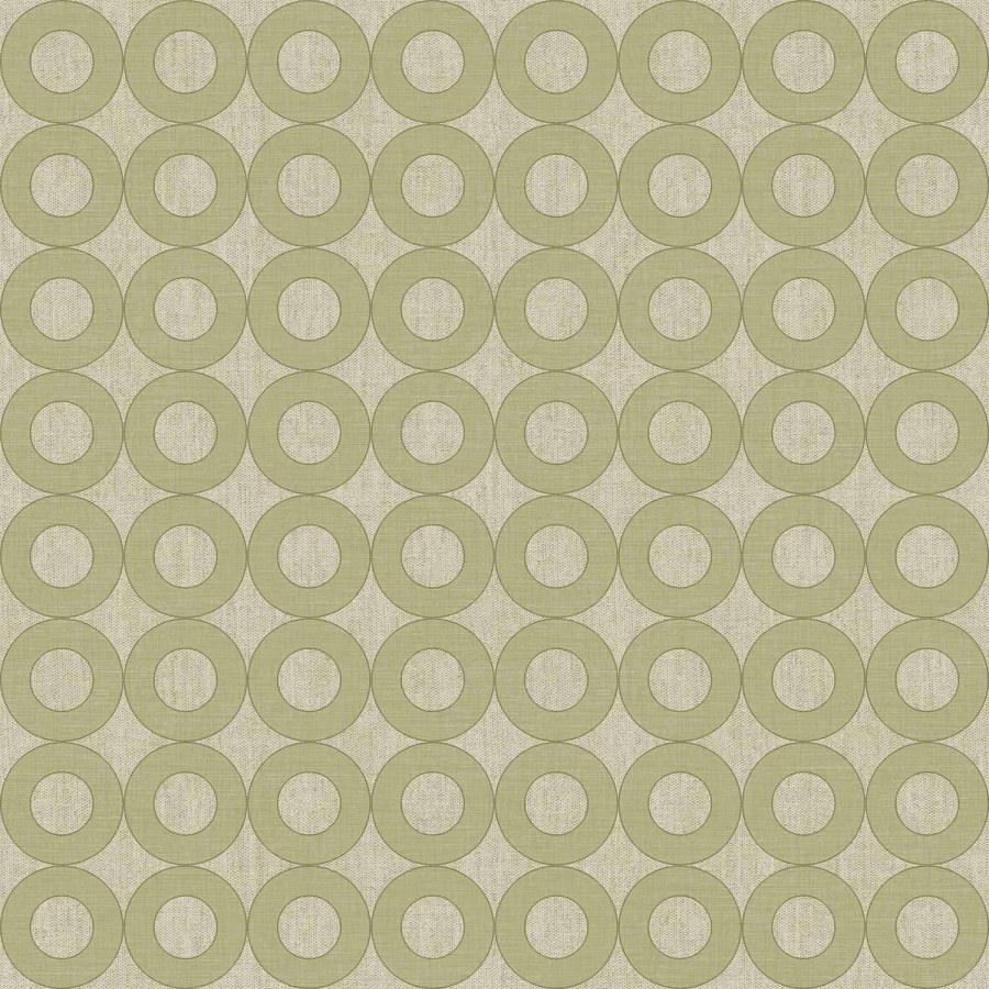 Zelena flis tapeta za zid s krugovima, 30165, Energie, Cristiana Masi by Parato | Ljepilo Gratis