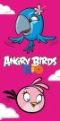 Plahta Angry Birds Rio Stella i Perla 70/140 Oušky, ručnici, pončo - **plážové osušky** → **plažne ručnike**