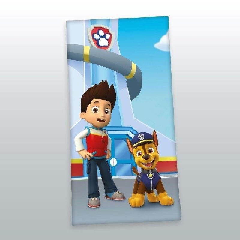 DETEXPOL Ručnik Paw Patrol baza Pamuk - Frotir, 70/140 cm - **plážové osušky** → **plažne ručnike**