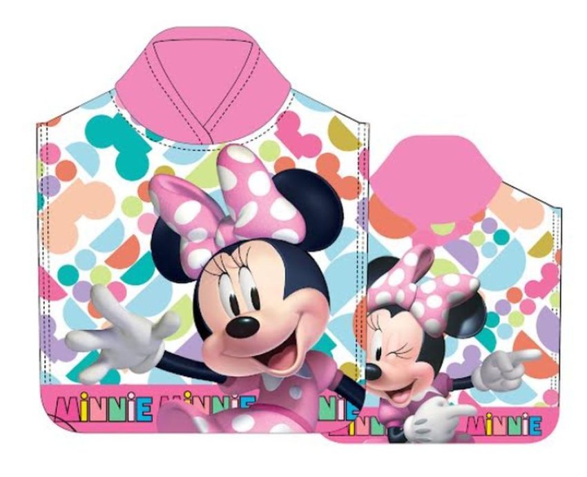 Oušky, ručnici, pončo - **ponča** - FARO Pončo Minnie Pamuk - Frotir, 50/110 cm FARO Pončo Minnie Pamuk - Frotir, 50/110 cm - **ponča**