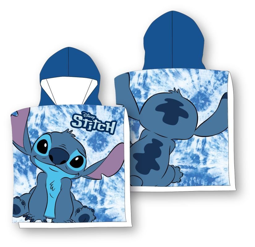 FARO Pončo Lilo i Stitch plava mikro  Poliester - mikrovlakno, 50/100