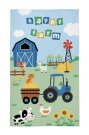 DETEXPOL Dječji ručnik Farma plava Pamuk - Frotir, 50/30 cm