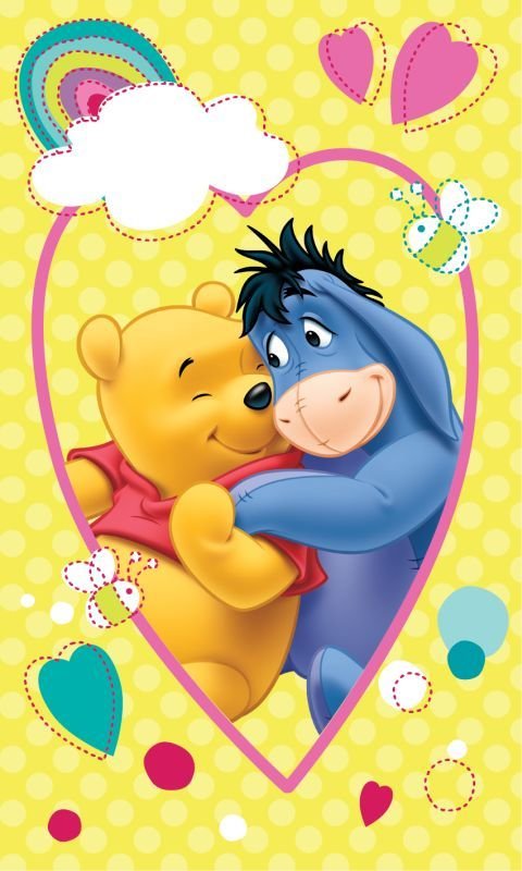 JERRY FABRICS Dječji ručnik Medvjedić Pů Smile  Pamuk - Frotir, 50/30 cm