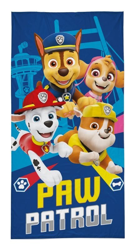 Oušky, ručnici, pončo - **plážové osušky** → **plažne ručnike** - DETEXPOL Ručnik Paw Patrol plavi Pamuk - Frotir, 70/140 cm DETEXPOL Ručnik Paw Patrol plavi Pamuk - Frotir, 70/140 cm - **plážové osušky** → **plažne ručnike**