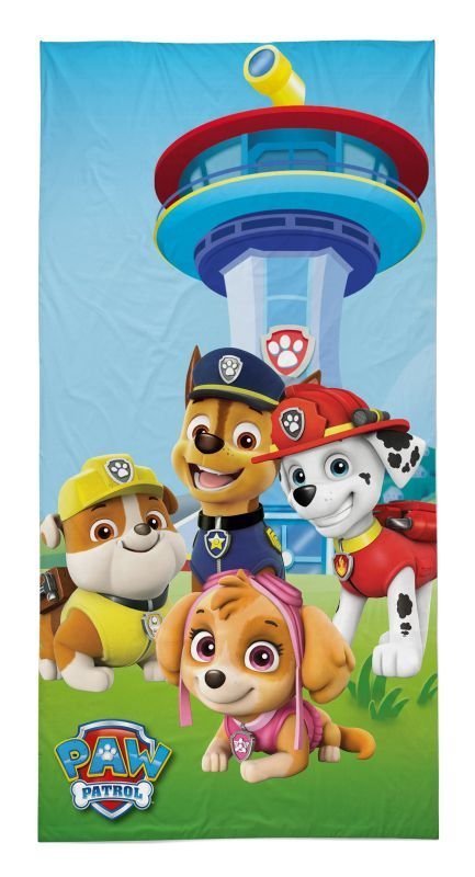 Oušky, ručnici, pončo - **plážové osušky** → **plažne ručnike** - DETEXPOL Ručnik Paw Patrol Pamuk - Frotir, 70/140 cm DETEXPOL Ručnik Paw Patrol Pamuk - Frotir, 70/140 cm - **plážové osušky** → **plažne ručnike**
