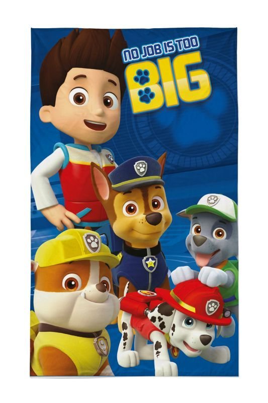 Oušky, ručnici, pončo - Dječji ručnici 50×30 cm - DETEXPOL Dječji ručnik Paw Patrol no job Pamuk - Frotir, 50/30 cm DETEXPOL Dječji ručnik Paw Patrol no job Pamuk - Frotir, 50/30 cm - Dječji ručnici 50×30 cm
