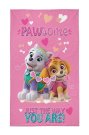 DETEXPOL Dječji ručnik Paw Patrol srca Pamuk - Frotir, 50/30 cm Oušky, ručnici, pončo - Dječji ručnici 50×30 cm