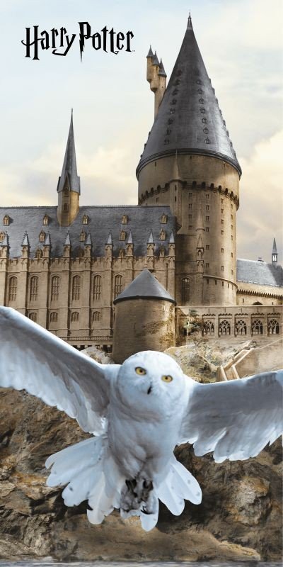 JERRY FABRICS Ručnik Harry Potter Hedwig 02 Bavlna - Frotir, 70/140 cm - **plážové osušky** → **plažne ručnike**
