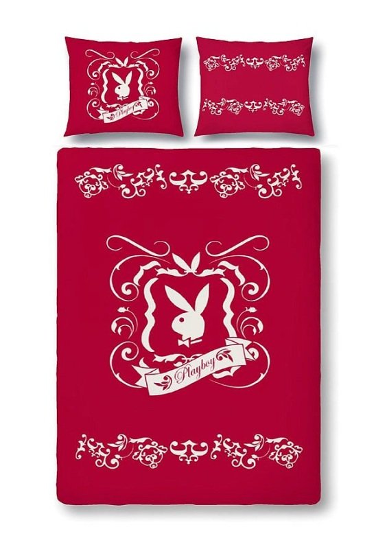 Vaneshome Posteljina Playboy Tatoo crvena micro  Poliester, 155/220, 80/80 cm