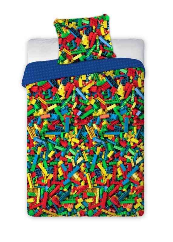 FARO Posteljina Kocke Colorful Pamuk, 140/200, 70/90 cm - Posteljina nelicencijska