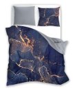 FARO Posteljina pamučni saten Mineral Blue Pamuk - Saten, 140/200, 70/90 cm Posteljina klasičan uzorak - Posteljina klasična 140×200